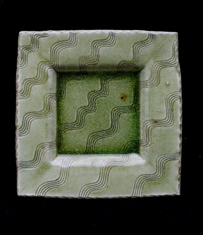 Pine ash glazed dish