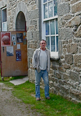 Peter outside his studio